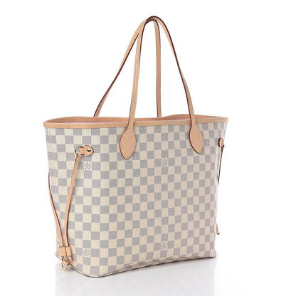 Louis Vuitton Damier Azur Neo Neverfull MM Rose Ballerine 3 of 10
