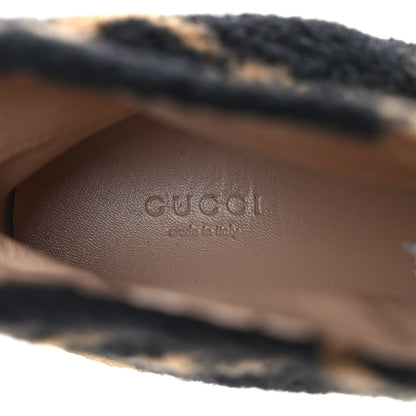 Gucci Faux Shearling Hooper GG Womens Ankle Boots 40 Black Natural Tan 7 of 7