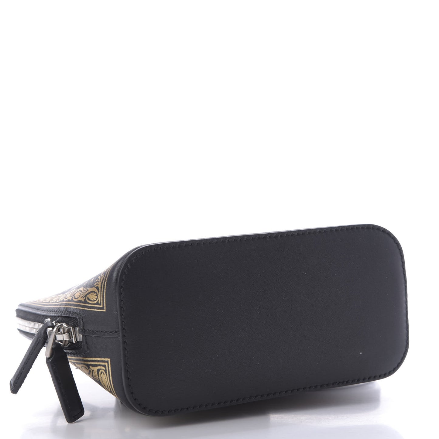 X SEGA Calfskin GUCCY Stars Mini Dome Shoulder Bag Black Gold