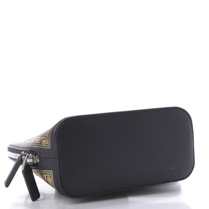 Gucci X SEGA Calfskin GUCCY Stars Mini Dome Shoulder Bag Black Gold 4 of 9