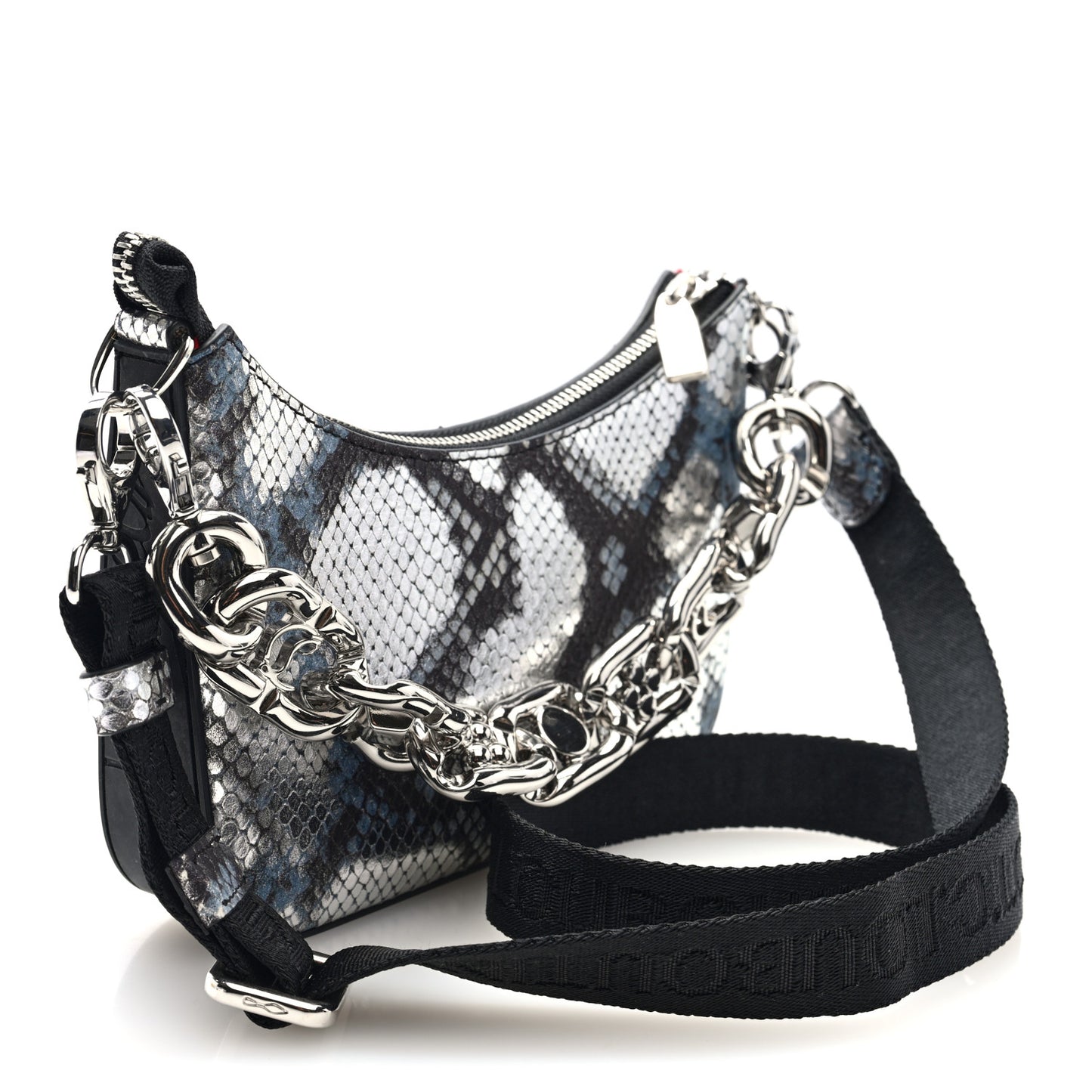 Calfskin Amazonia Loubila Mini Chain Shoulder Bag Multicolor