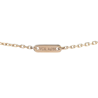 Van Cleef & Arpels 18K Yellow Gold Mother of Pearl Sweet Alhambra Pendant Necklace 7 of 7