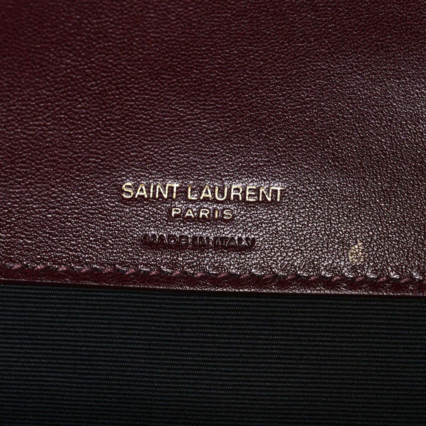 Lambskin Chevron Quilted Large Loulou Rouge Cabernet
