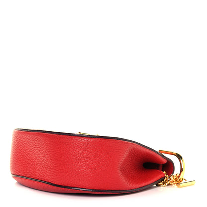 Chloe Grained Lambskin Drew Shoulder Bag Plaid Red 5 of 8