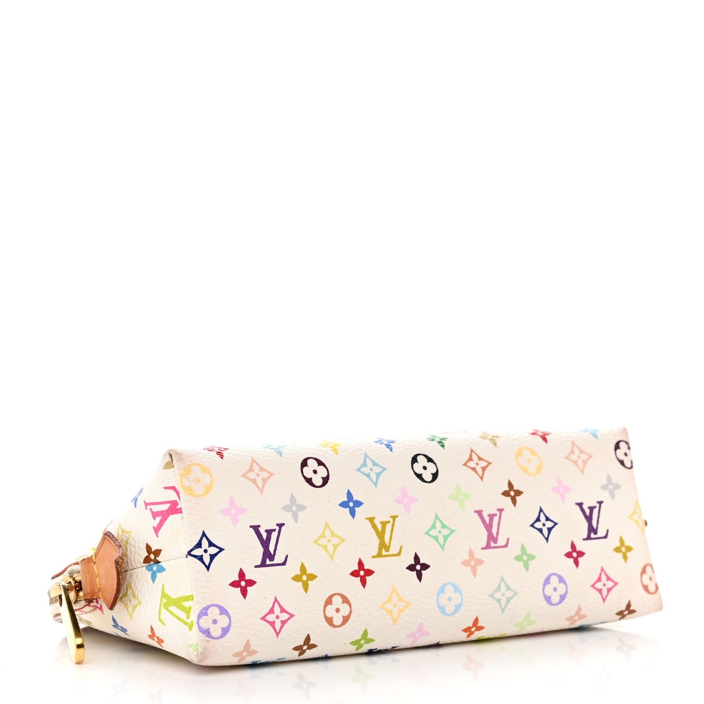 Monogram Multicolor Cosmetic Pouch White Litchi