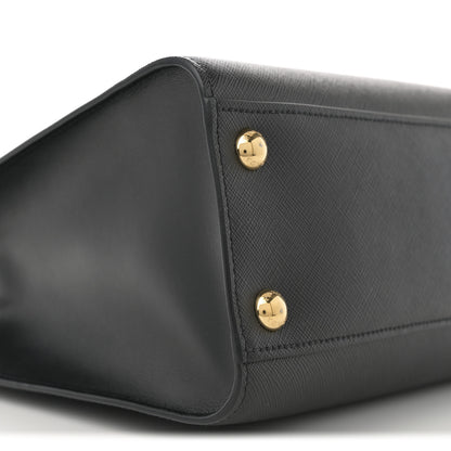 Prada Saffiano Soft Calfskin Large Tote Black 17 of 19