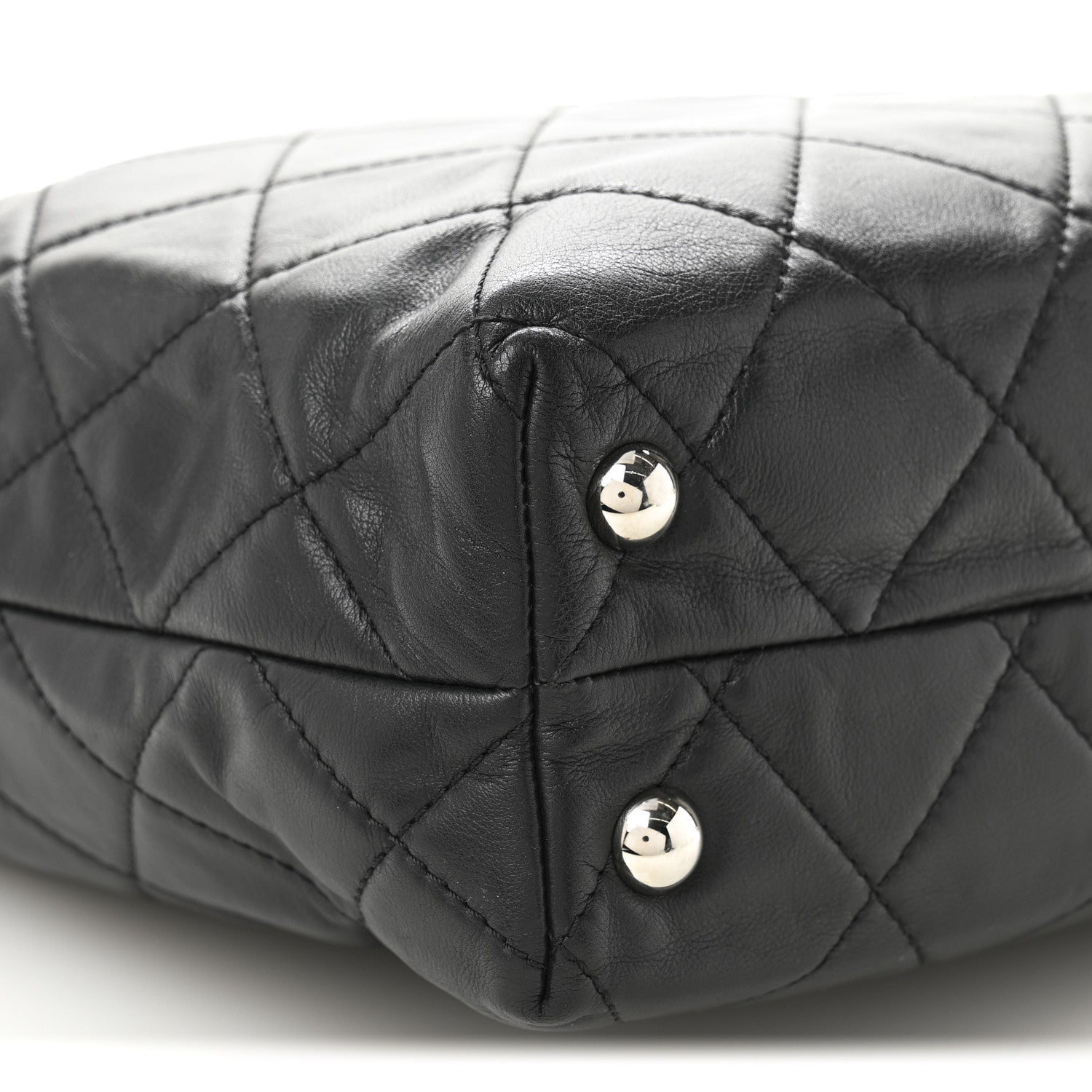 Chanel Calfskin Quilted In The Business North South Tote Black 9 of 11