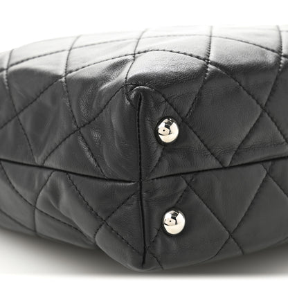 Chanel Calfskin Quilted In The Business North South Tote Black 9 of 11