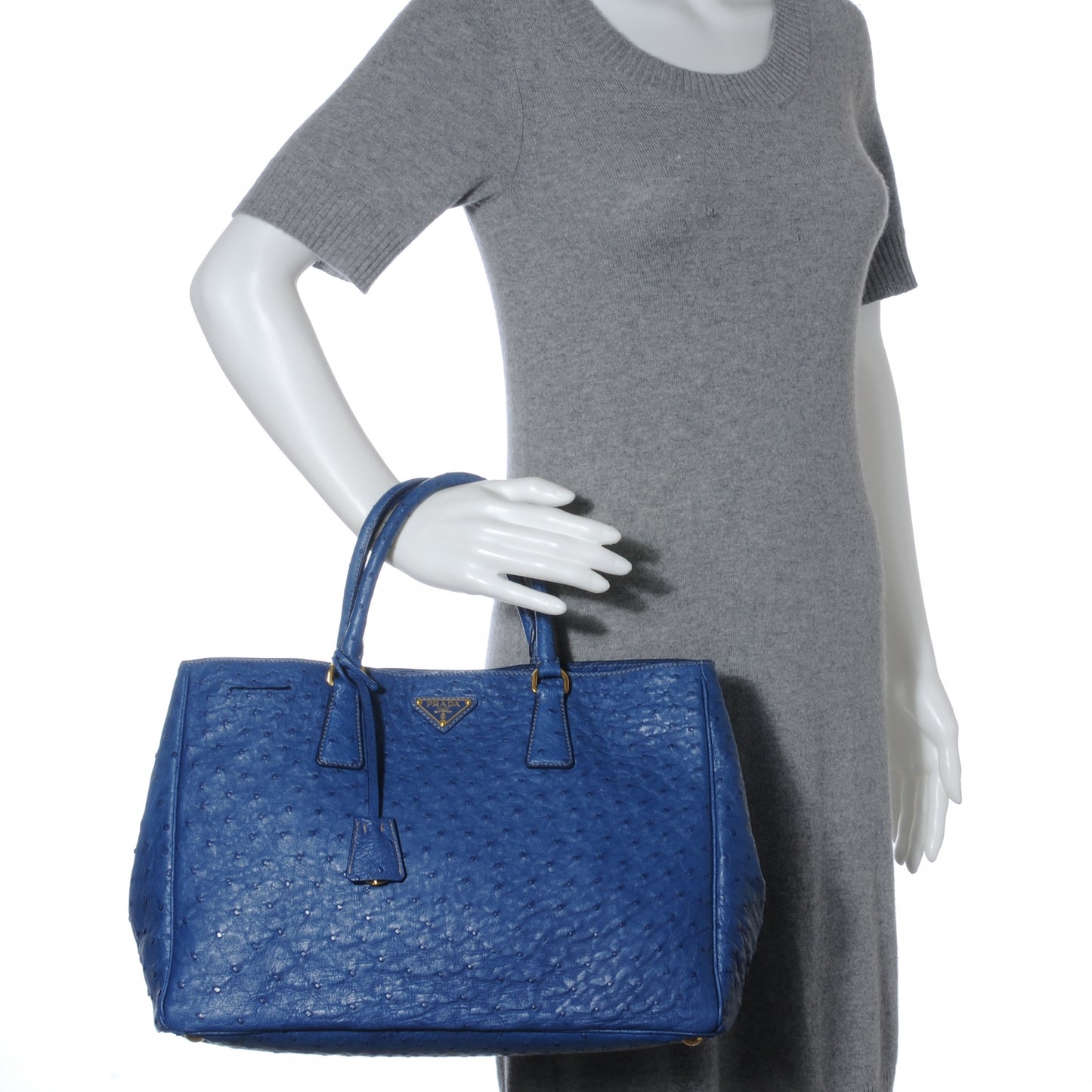 Ostrich Executive Tote Cobalto