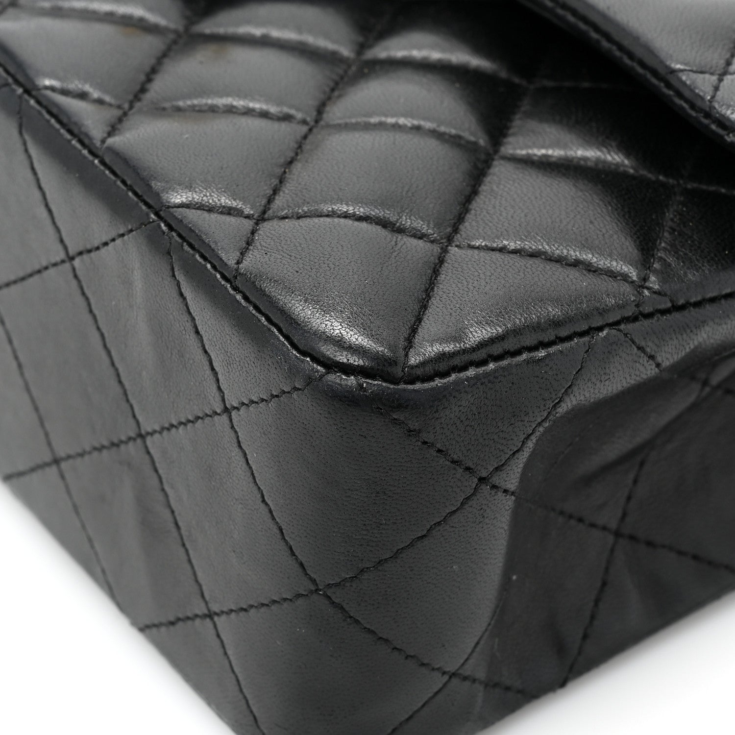 Chanel Lambskin Quilted Small Double Flap Black 14 of 16