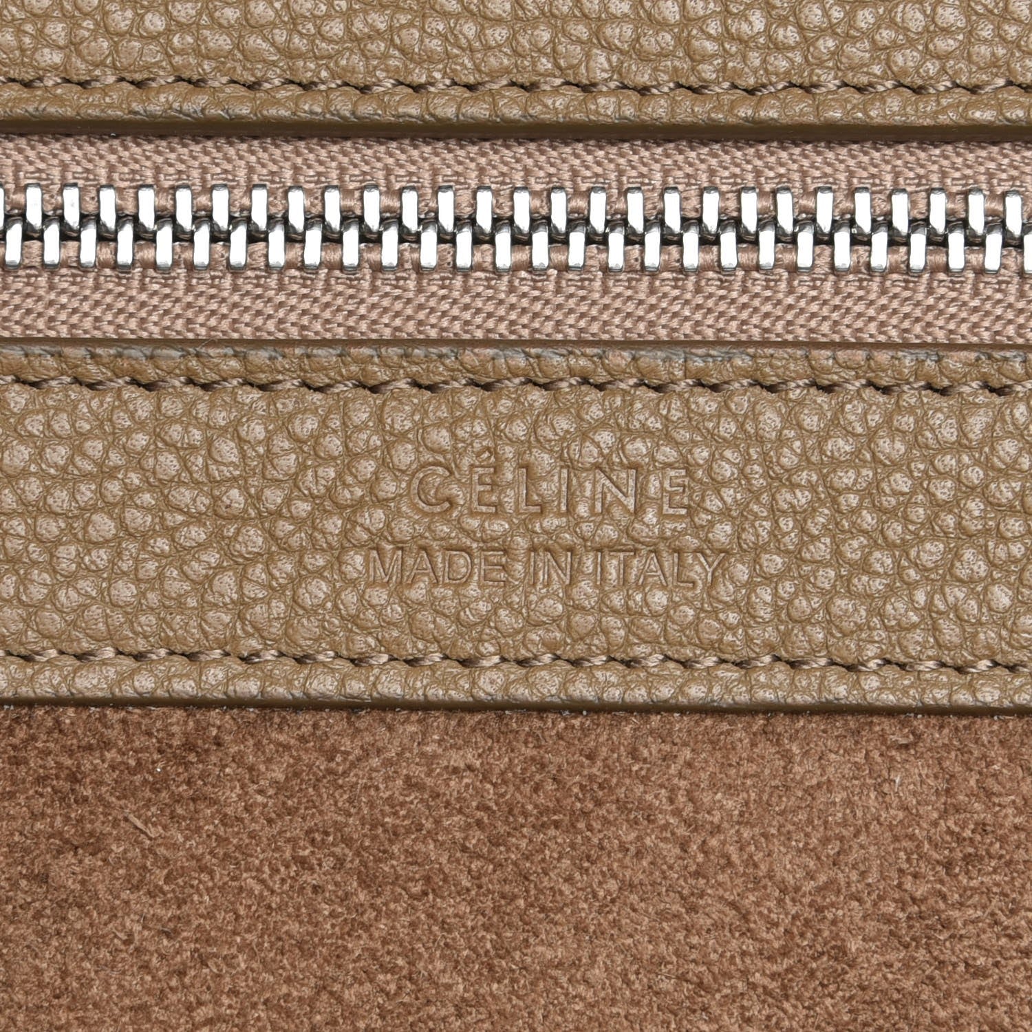 Celine Soft Grained Calfskin Small Belt Cabas Phantom Brown 5 of 5