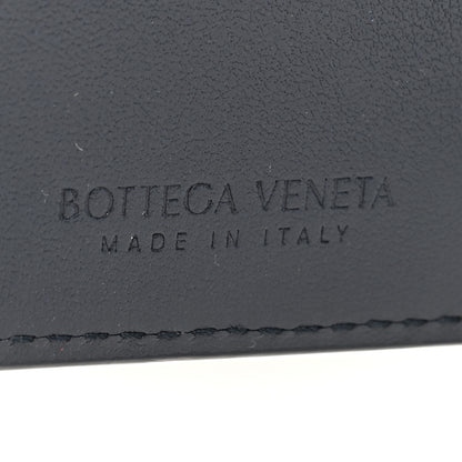 Bottega Veneta Nappa Intrecciato Medium Bifold Zip Wallet Navy 6 of 7