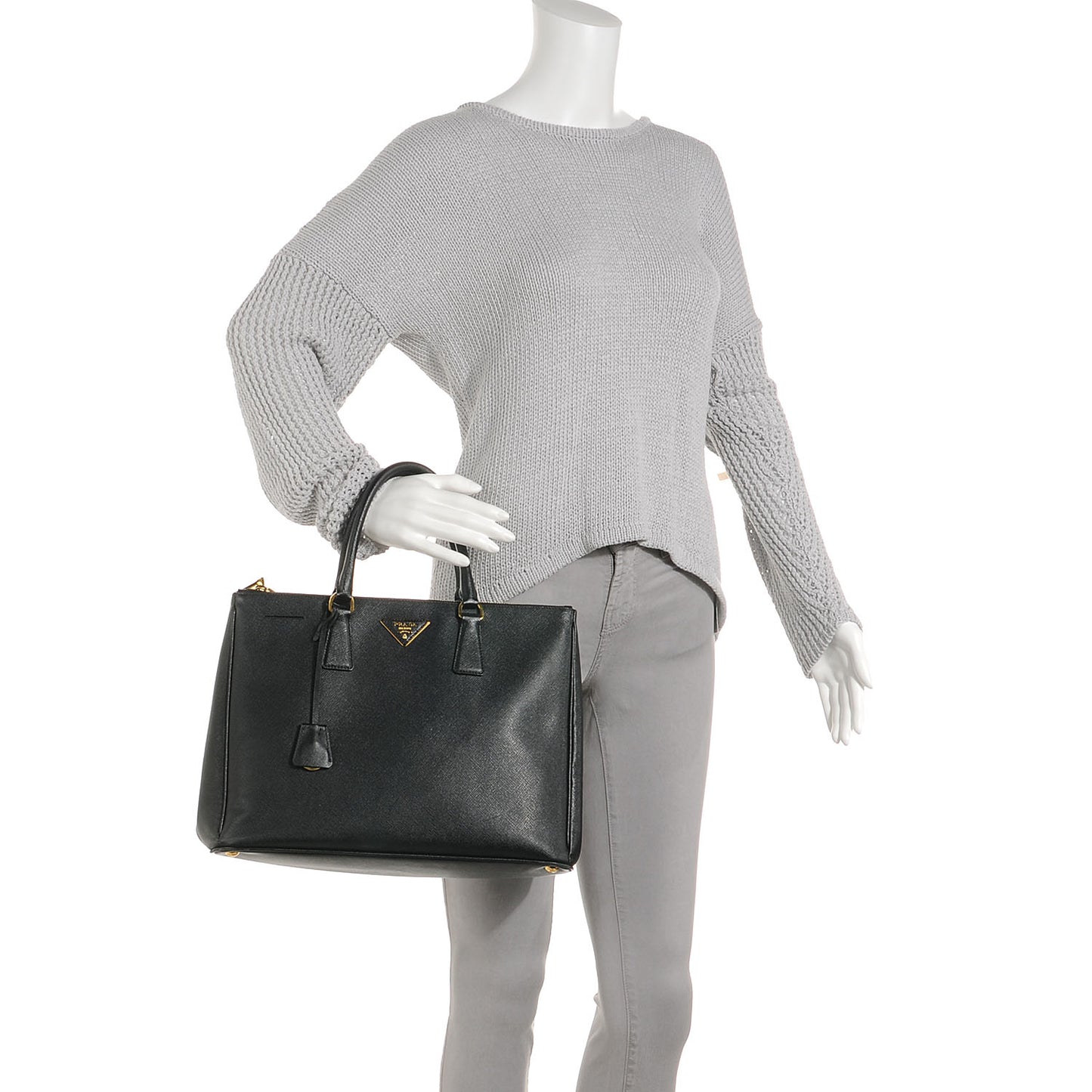 Saffiano Lux Tote Nero Black