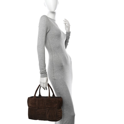Bottega Veneta Suede Foulard Intrecciato Small Arco Tote Brownie 2 of 10