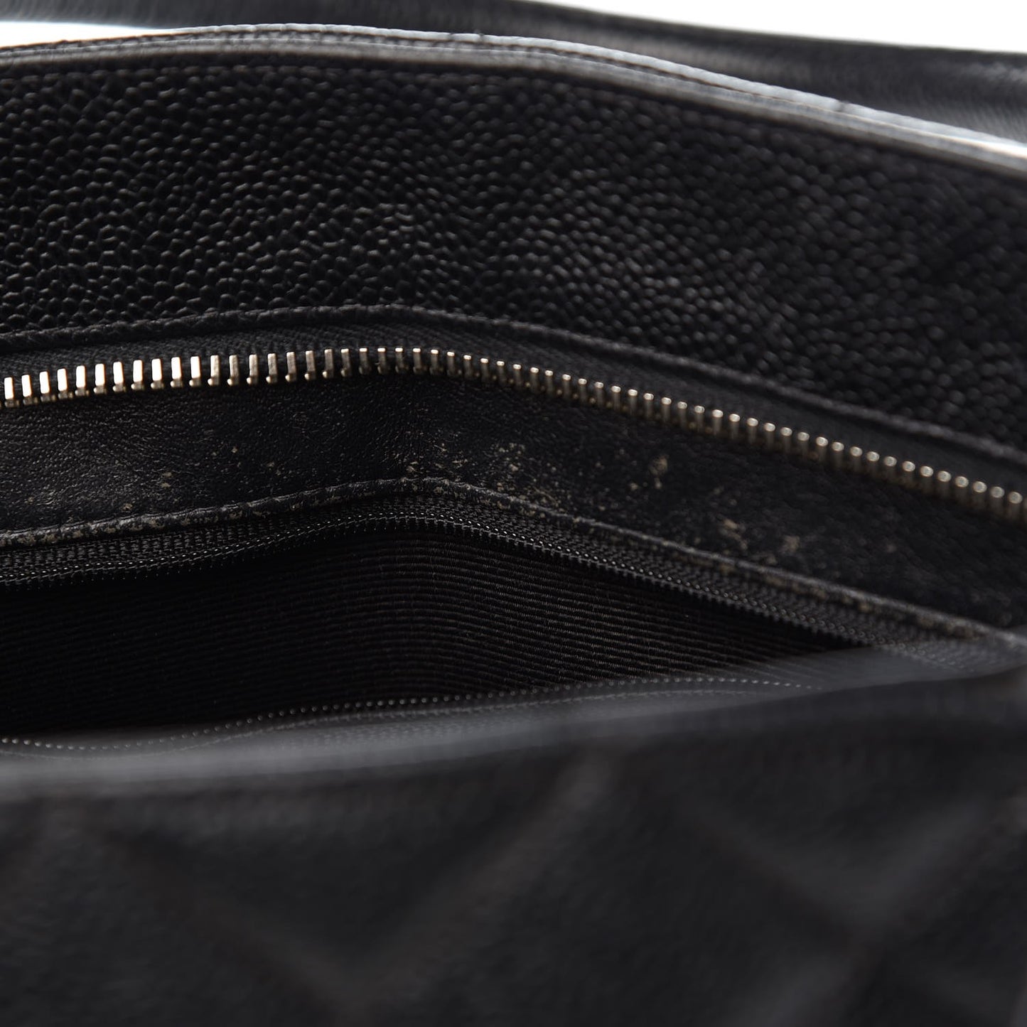 Caviar Quilted Medallion Tote Black