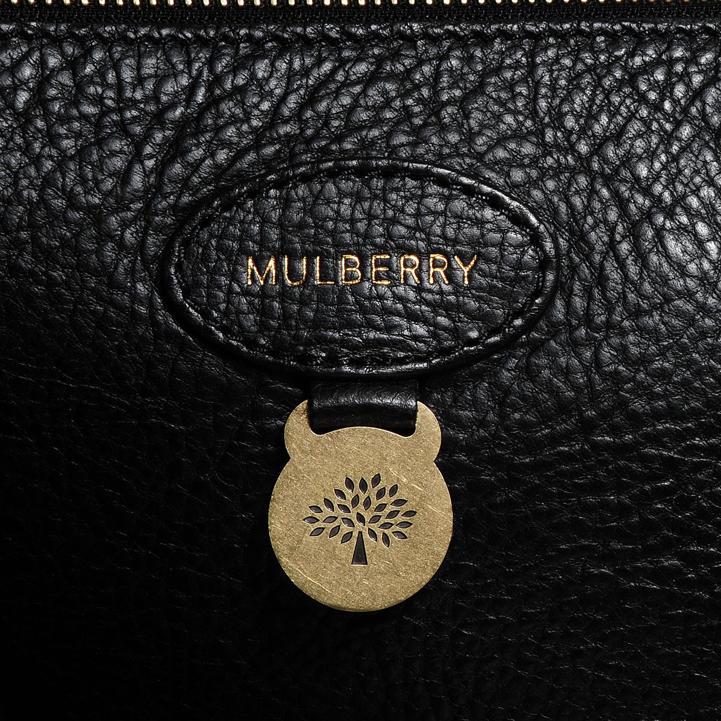 Natural Leather Bayswater Tote Black