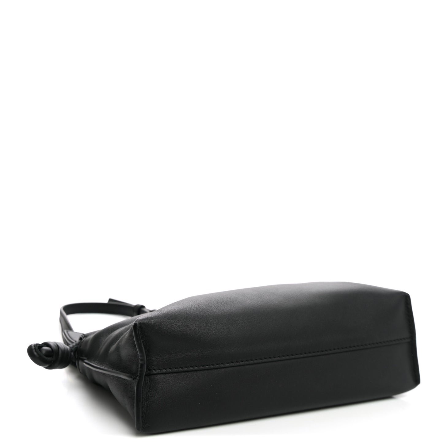 Calfskin Mini Flamenco Knot Clutch Black