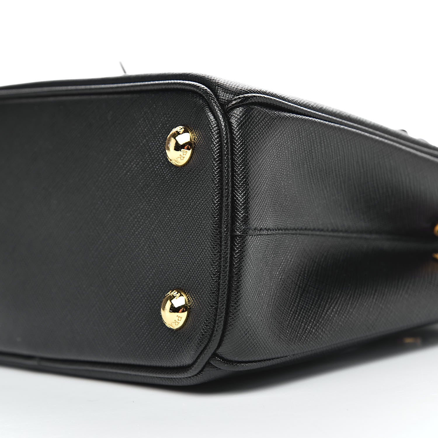 Prada Saffiano Lux Mini Galleria Double Zip Tote Black 9 of 10