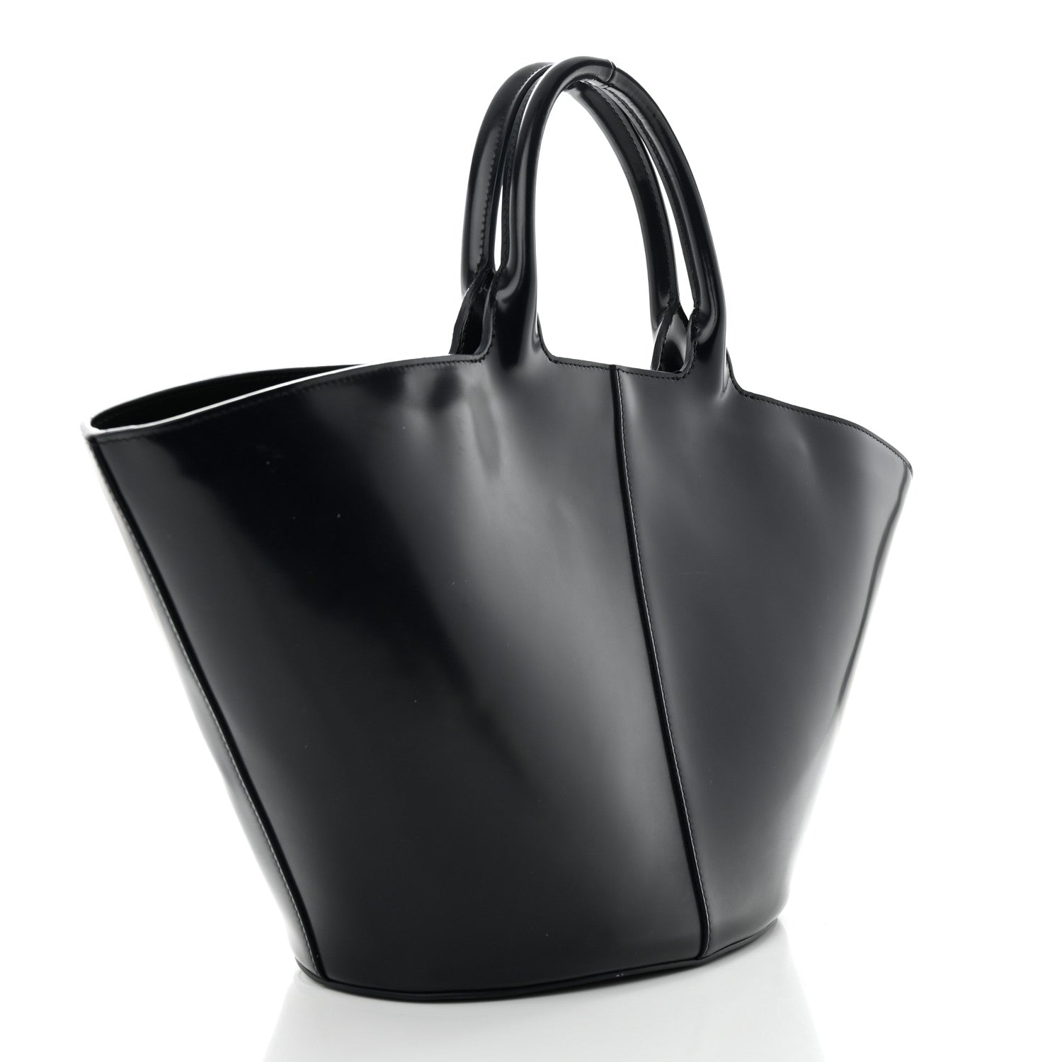 The Row Polished Vegetable Tanned Calfskin To Go Bag 2 of 9