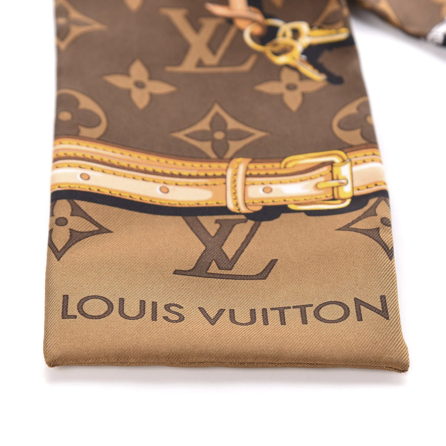Silk Monogram Confidential Bandeau Brown