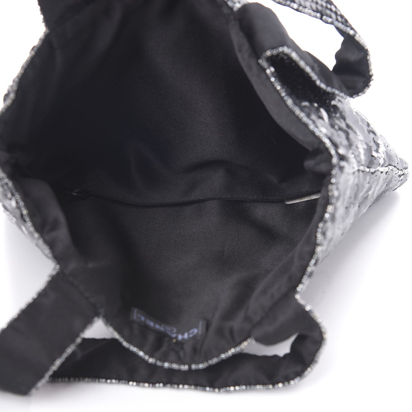 Sequin CC Evening Bag Black