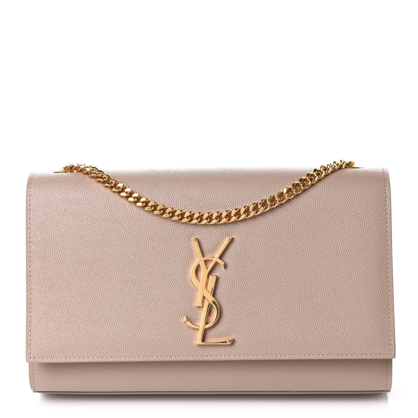 Grain De Poudre Medium Monogram Kate Satchel Dark Beige