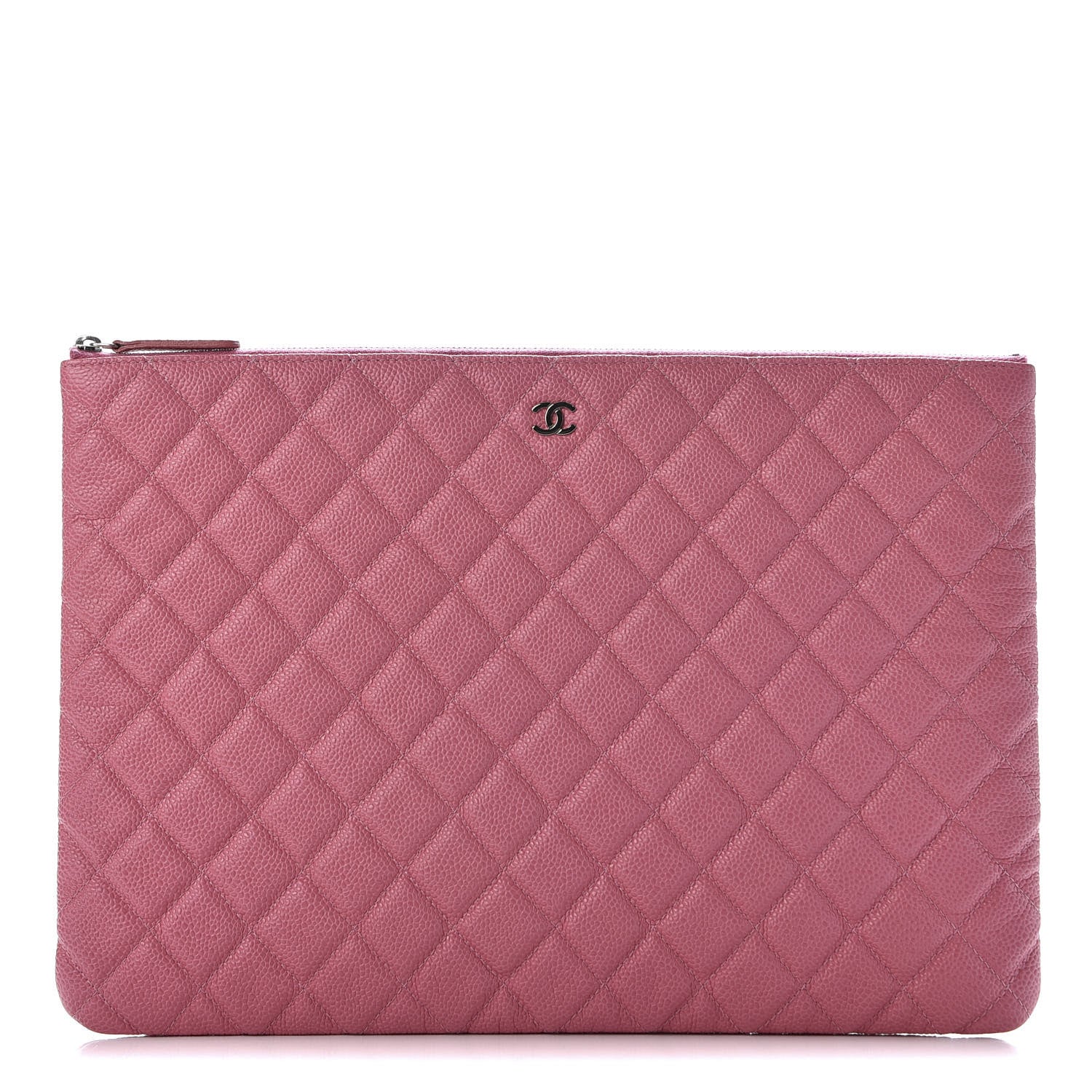 Chanel Caviar Quilted Large Cosmetic Case Rose Pink 1 of 9