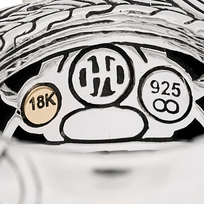 John Hardy Sterling Silver 18K Yellow Gold Ruby Naga Dragon Head Ring 54 7 6 of 6