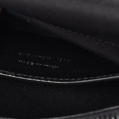 Saint Laurent Sheepskin Matelasse Chevron Monogram Medium College Bag Black 8 of 10