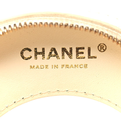 Chanel Lambskin Coco Lifesaver Round Bag Red White 6 of 13