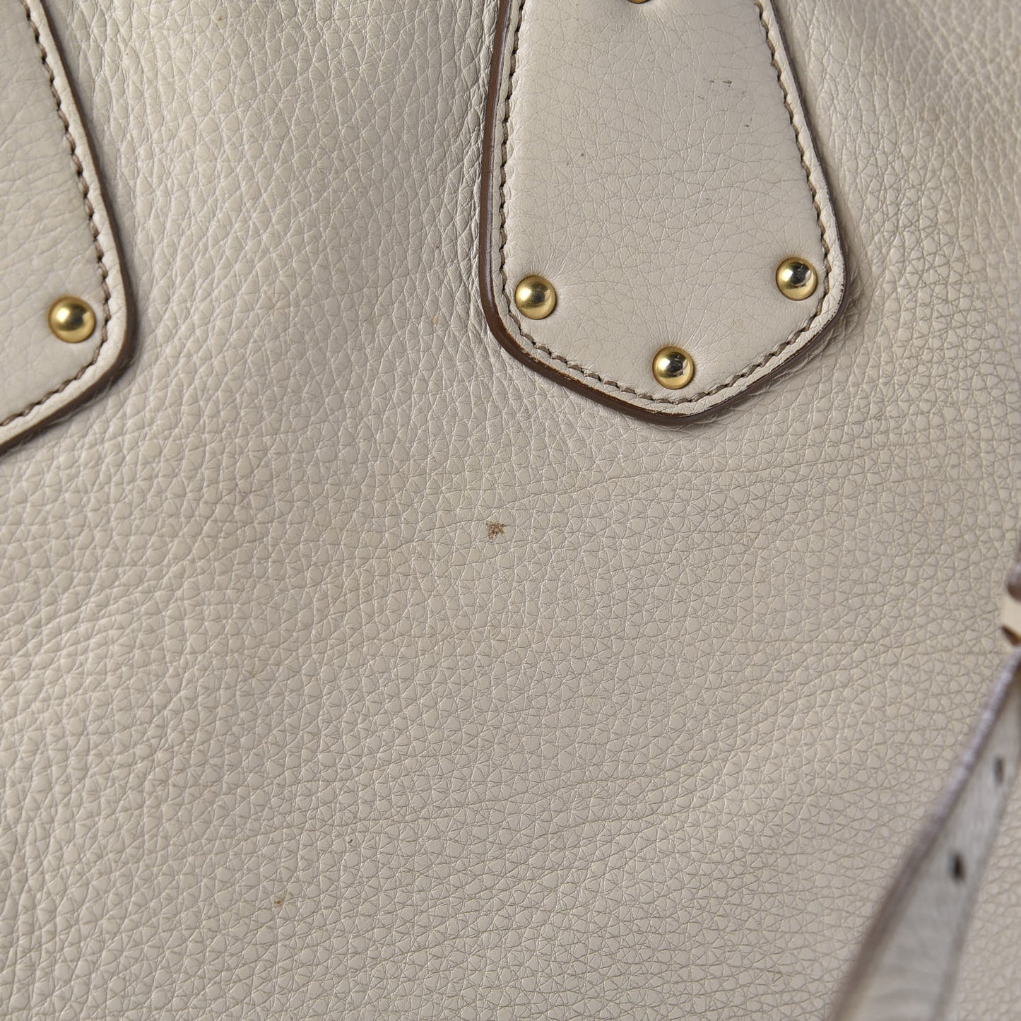 Vitello Daino Shoulder Bag Talco
