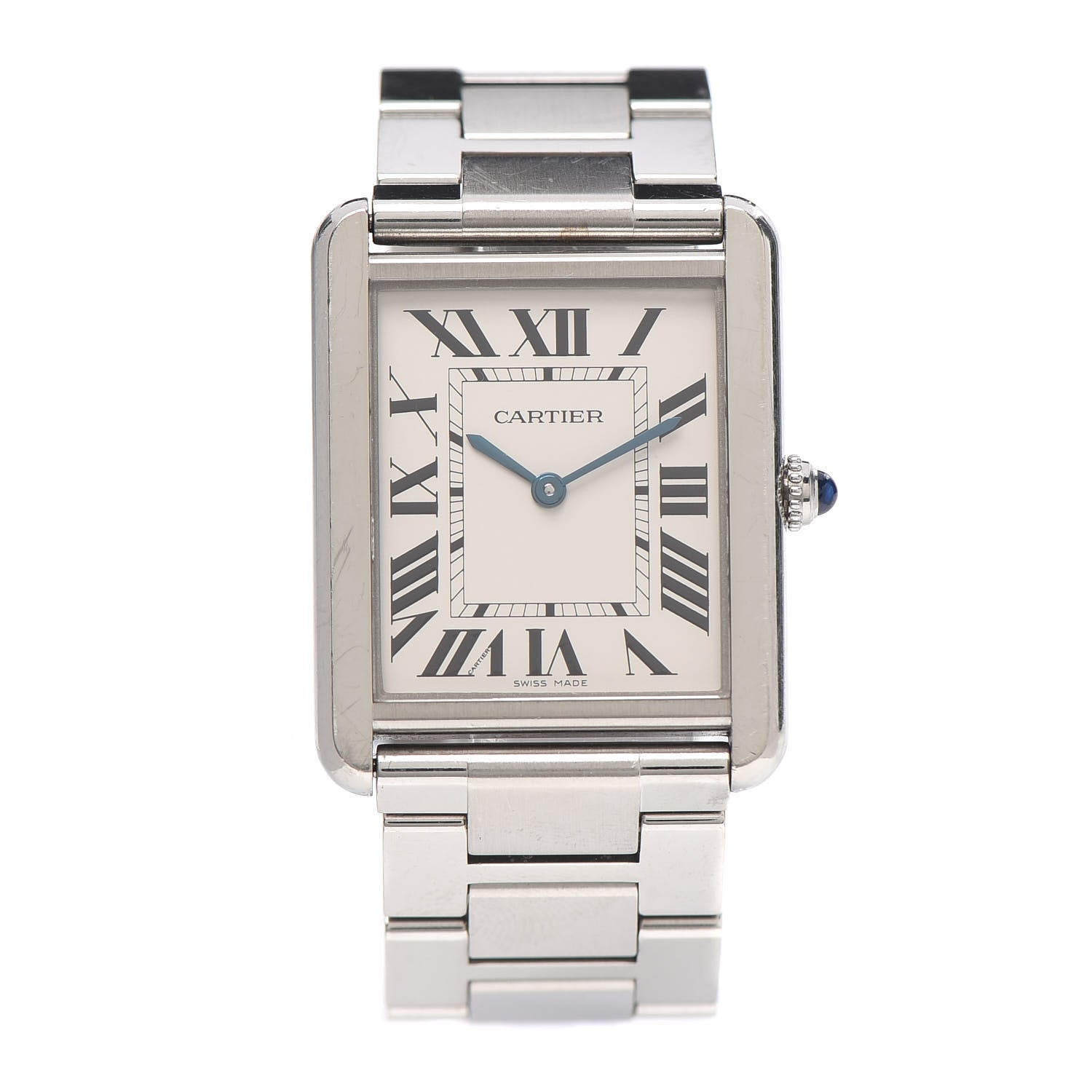 Cartier Stainless Steel 27mm Tank Solo Quartz Watch 1 of 5