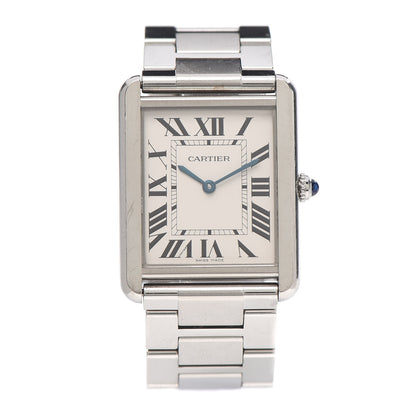 Cartier Stainless Steel 27mm Tank Solo Quartz Watch 1 of 5