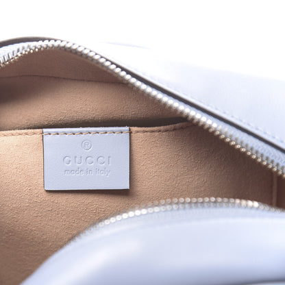 Gucci Calfskin Matelasse Small GG Marmont Chain Shoulder Bag Porcelain Light Blue 6 of 10