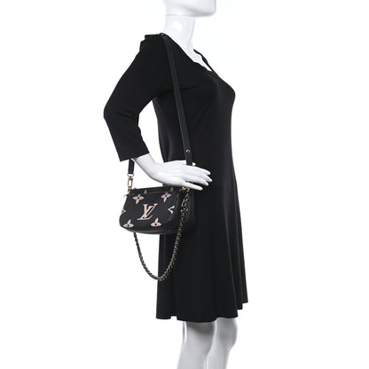 Louis Vuitton Empreinte Monogram Giant Multi Pochette Accessories Black Beige 2 of 13