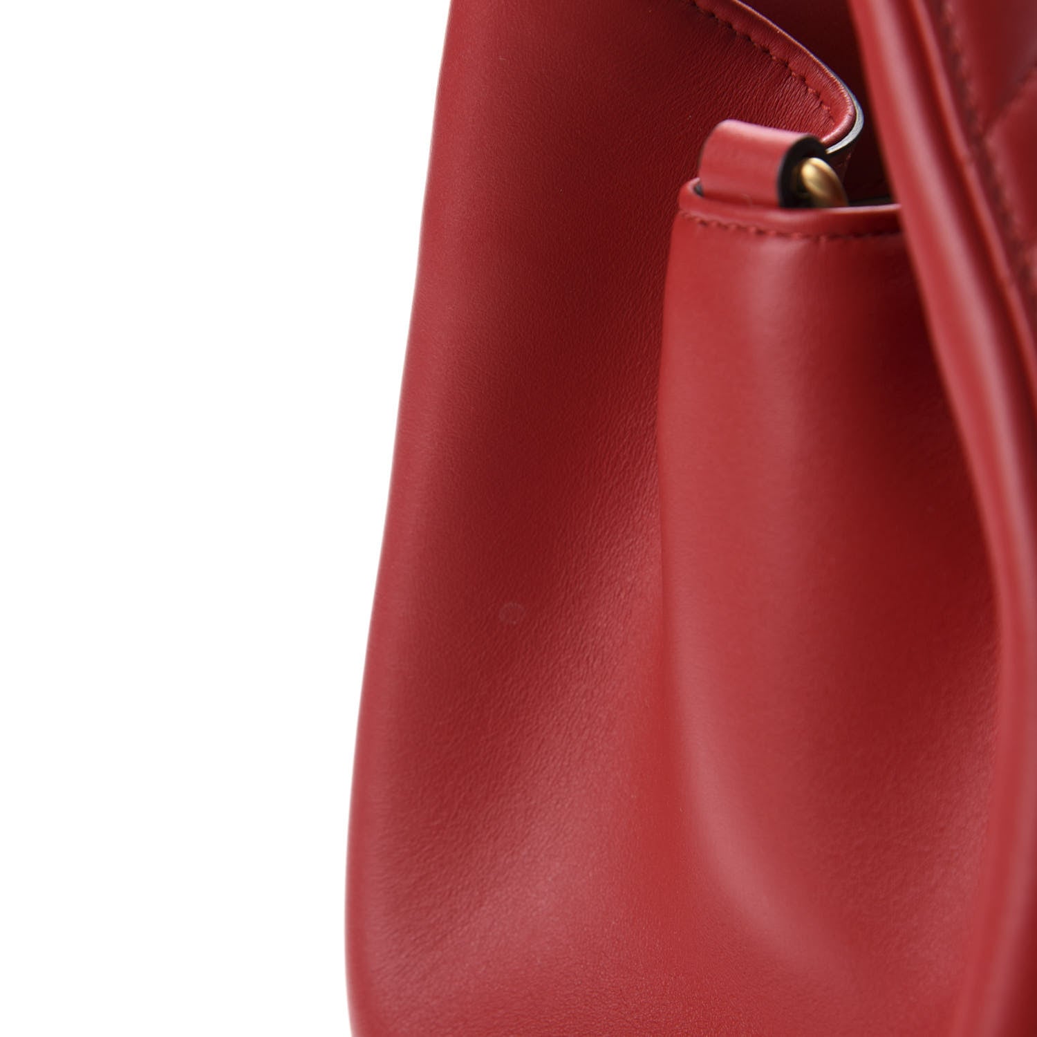 Gucci Calfskin Matelasse Medium GG Marmont Tote Hibiscus Red 9 of 12