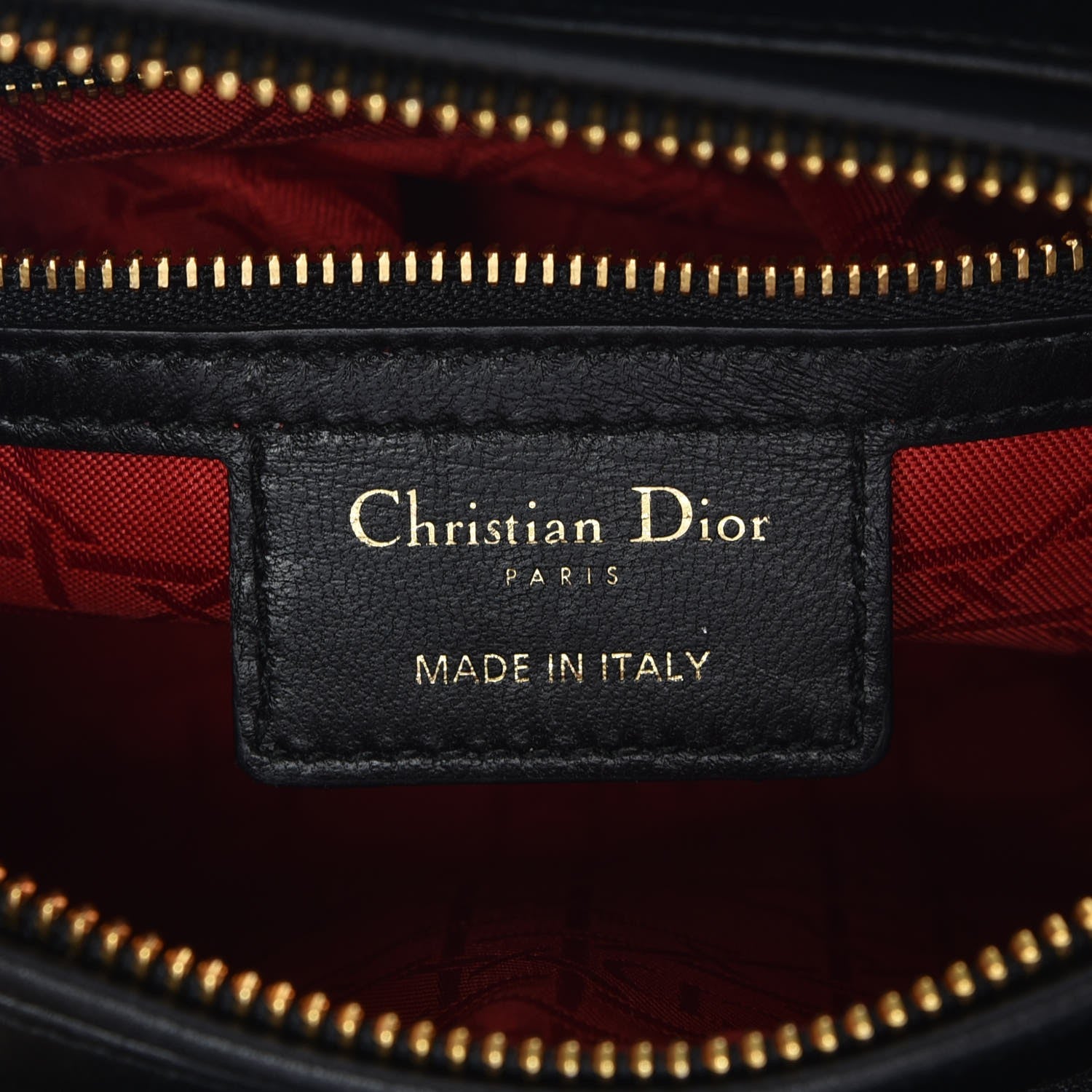 Christian Dior Lambskin Cannage Medium Lady Dior Black 7 of 8