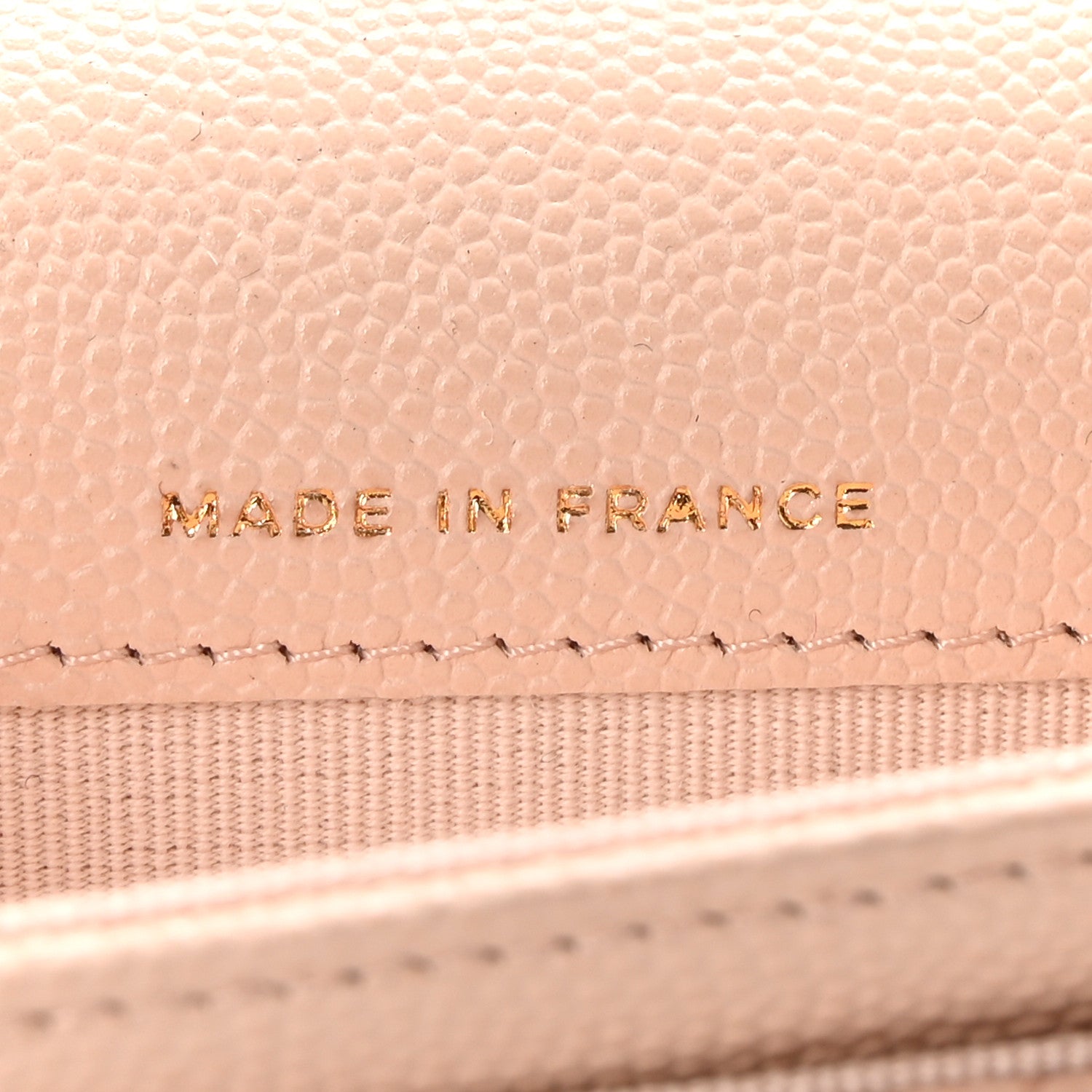 Chanel Caviar Quilted Flap Card Holder Wallet Beige 7 of 9