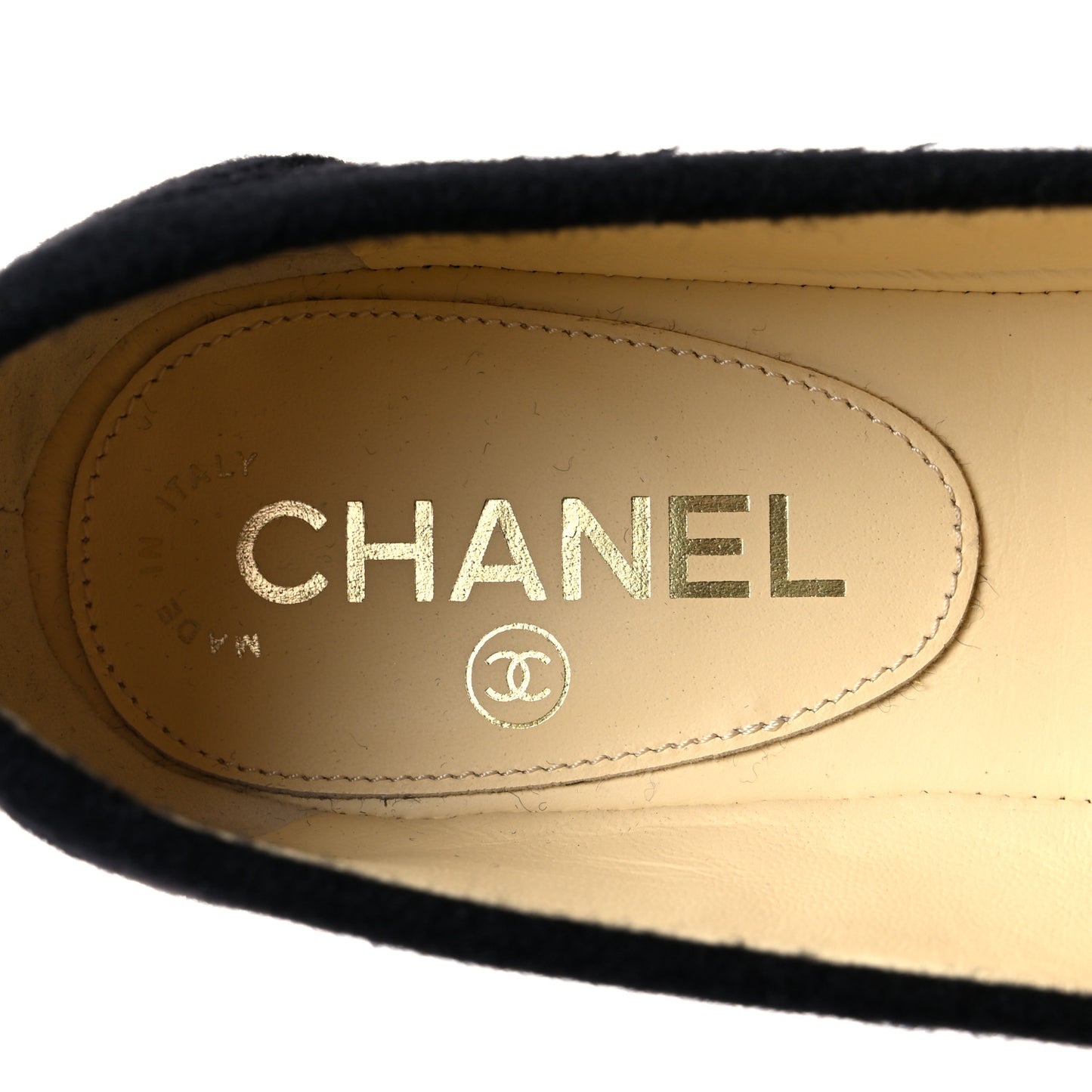 Tweed Medallion Loafers 39 Black