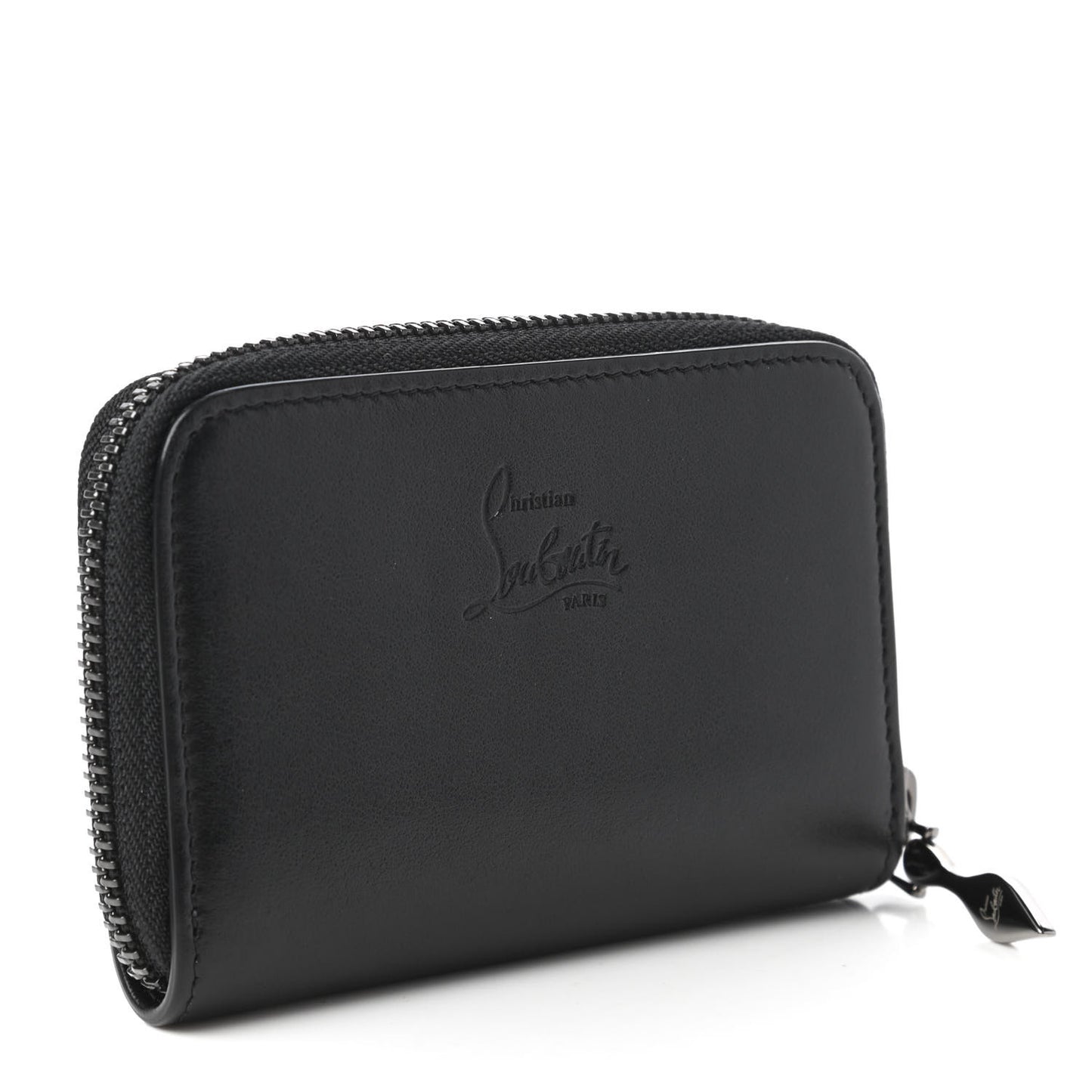 Calfskin Spiked Panettone Coin Purse Black
