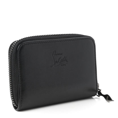 Christian Louboutin Calfskin Spiked Panettone Coin Purse Black 3 of 11
