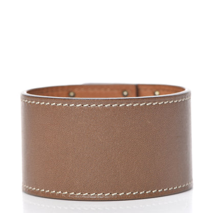 Hermes Tadelakt Kelly Dog Bracelet T2 Etoupe 3 of 7