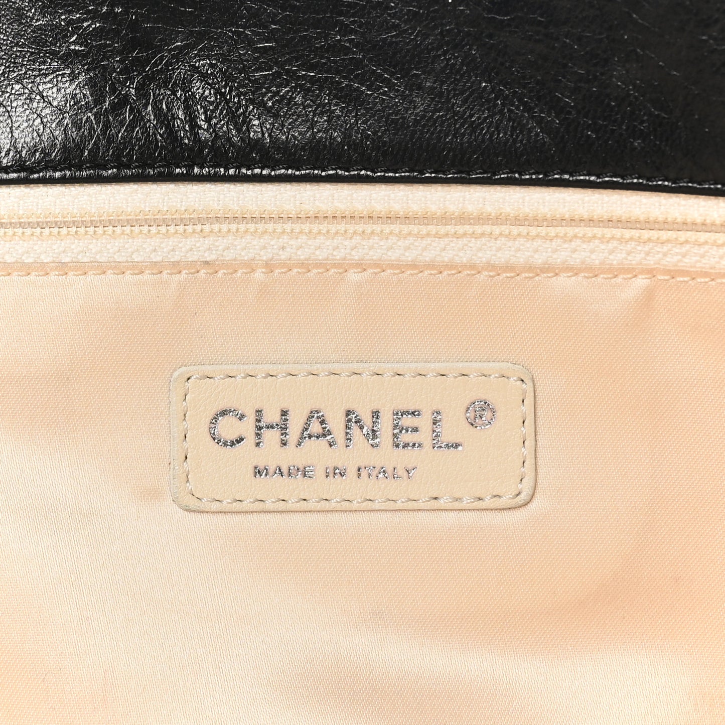 Lambskin Quilted Large East West Tote Black