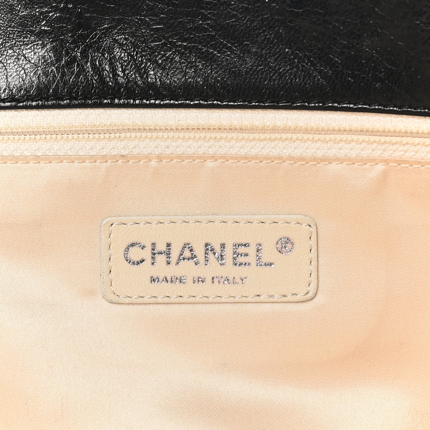 Chanel Lambskin Quilted Large East West Tote Black 6 of 10