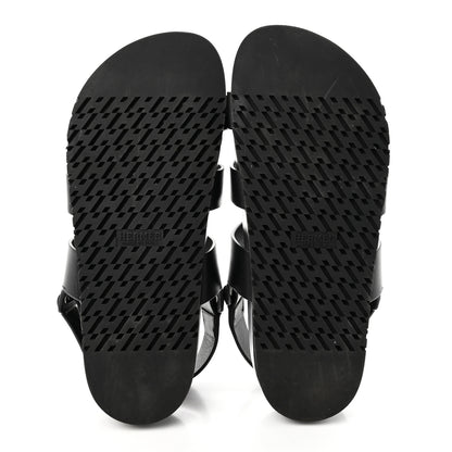 Hermes Calfskin Womens Takara Sandals 38 Black 5 of 12