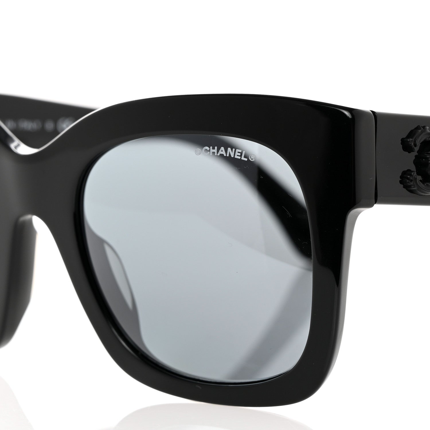 Chanel Acetate Square Sunglasses 5357-A Black 7 of 8
