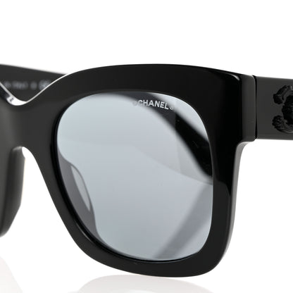 Chanel Acetate Square Sunglasses 5357-A Black 7 of 8