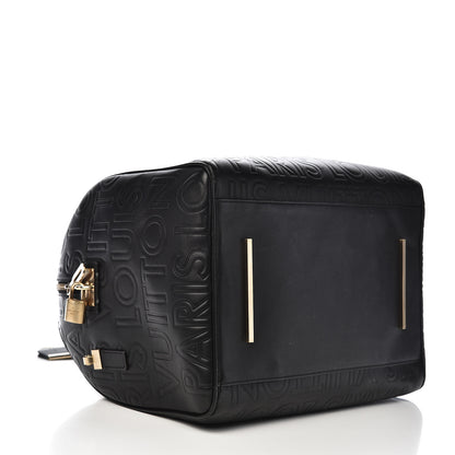 Louis Vuitton Calfskin Embossed Speedy Cube 30 Black 4 of 11