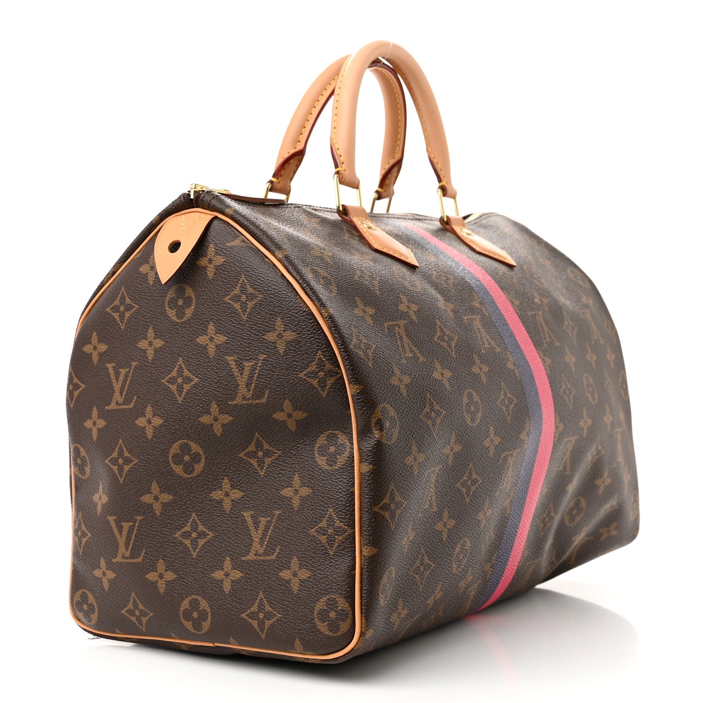 Monogram My LV Heritage Speedy 35 Fuchsia Blue Marine