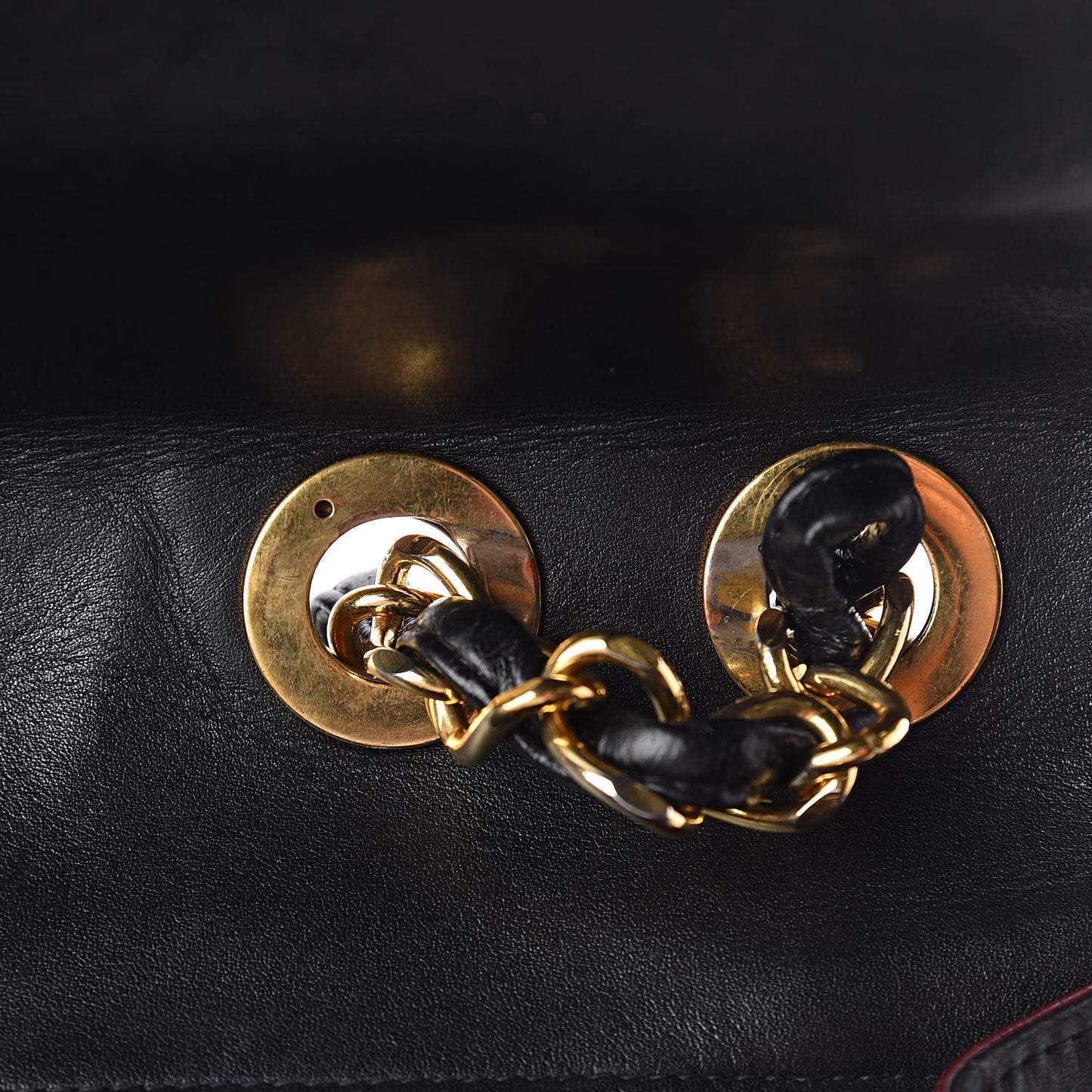 Lambskin Quilted XL Jumbo Single Flap Black